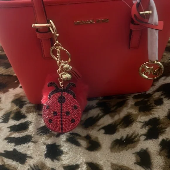 Michael Kors Jet Set Travel XS TZ Tote Bag free key chain - Picture 11 of 11